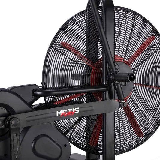 METIS FURY Air Exercise Bike, Air Resistance Stationary Bike for CrossFit, Home & Gym Cardio Equipment, 7 Training Programs