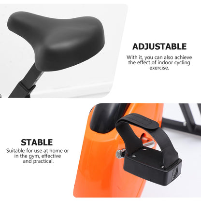GAROZATION Indoor Cycling Bike, Magnetic Resistance Stationary Exercise Bike, X-Structure Home Workout for Weight Loss & Cardio, Orange