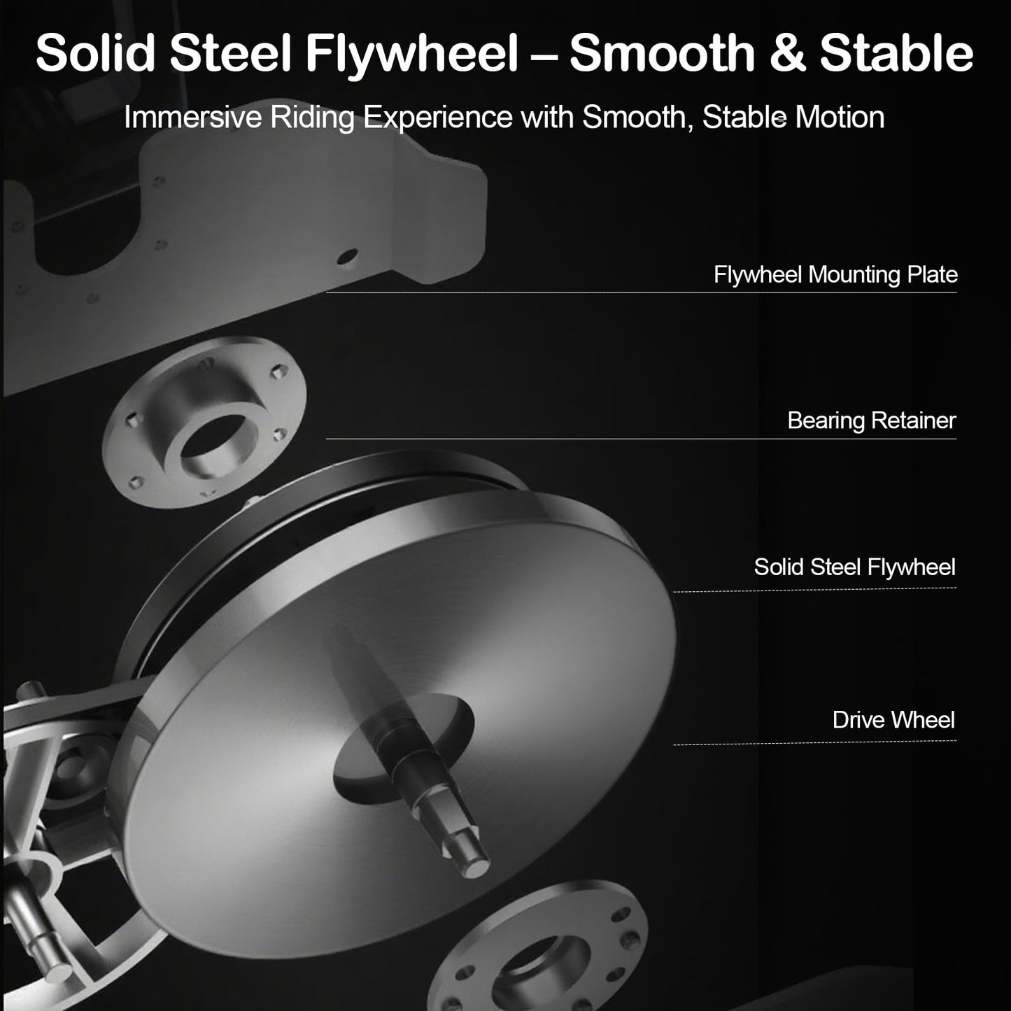 All-in-One Foldable Under Desk Exercise Bike, 300 lb Capacity, Adjustable Resistance, LCD Display, Seat & Desktop, Portable Stationary Bike for Home