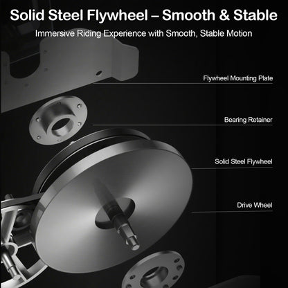 All-in-One Foldable Under Desk Exercise Bike, 300 lb Capacity, Adjustable Resistance, LCD Display, Seat & Desktop, Portable Stationary Bike for Home