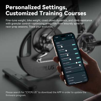 CYCPLUS R200 Smart Indoor Bike Trainer, 2200W Brushless Motor, 19% Gradient Simulator, Virtual Shifting, Uphill/Downhill Simulation, Super Silent (Cassette Not Included)